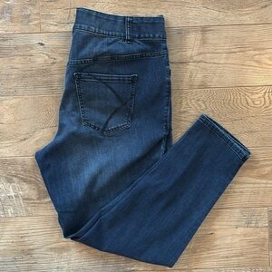 Lane Bryant Size 18 Regular Blue Skinny Jeans Tighter Tummy Technology